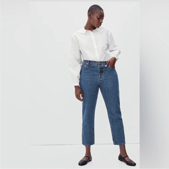 Everlane Denim - Everlane Curvy 90s Cheeky High Rise Straight Leg Ankle Jeans in Northridge NEW